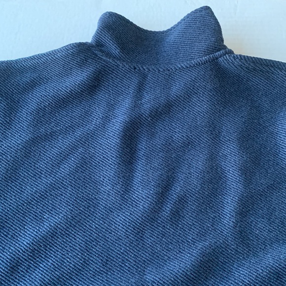 TED BAKER LONDON Men’s Quarter Zip Textured Navy Blue Sweater - Size 5 (US - L) - Picture 14 of 15